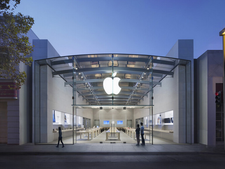 Der Apple Store in Pao Alto zeigt bereits Teile des neuen Apple Store-Designs