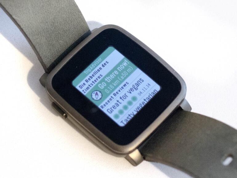 Pebble Time Steel - Tripadvisor-App