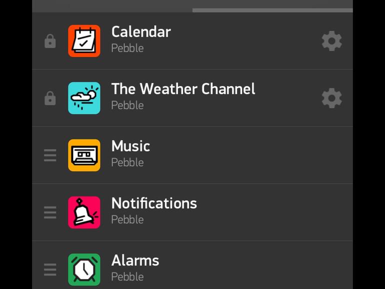 Pebble Time App für iOS