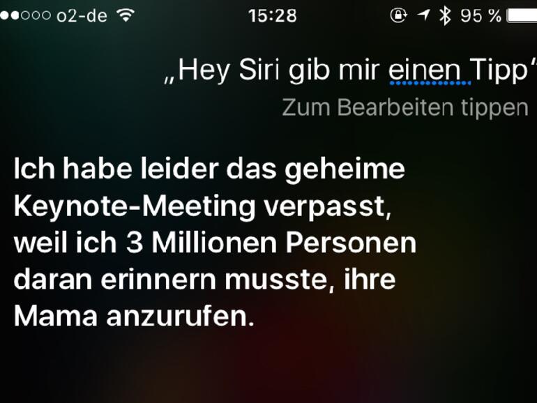 Siri ist ein vielbeschäftigter Assistent