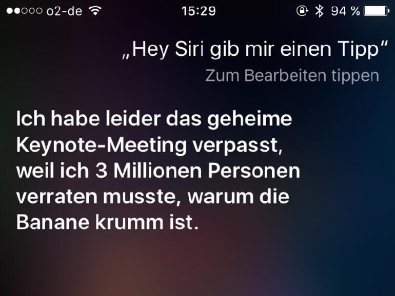 Siri muss sich täglich mit vielen Blödelfragen rumschlagen