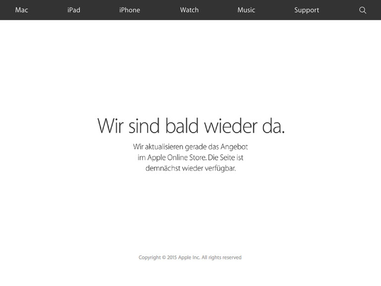"Wir sind bald wieder da." - was wird Apple bringen?