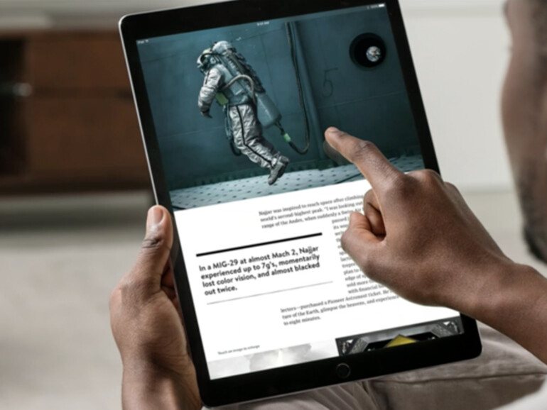 Das Display besitzt eine Diagonale von 12,9 Zoll