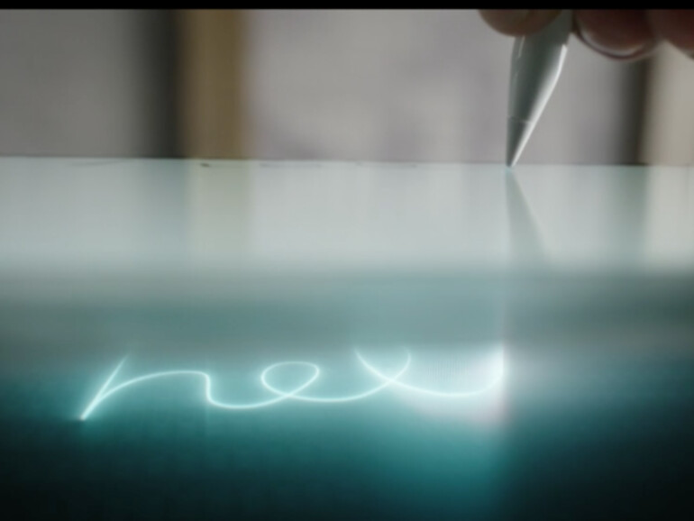 Der Apple Pencil ermöglicht sehr präzise EIngaben auf dem iPad Pro