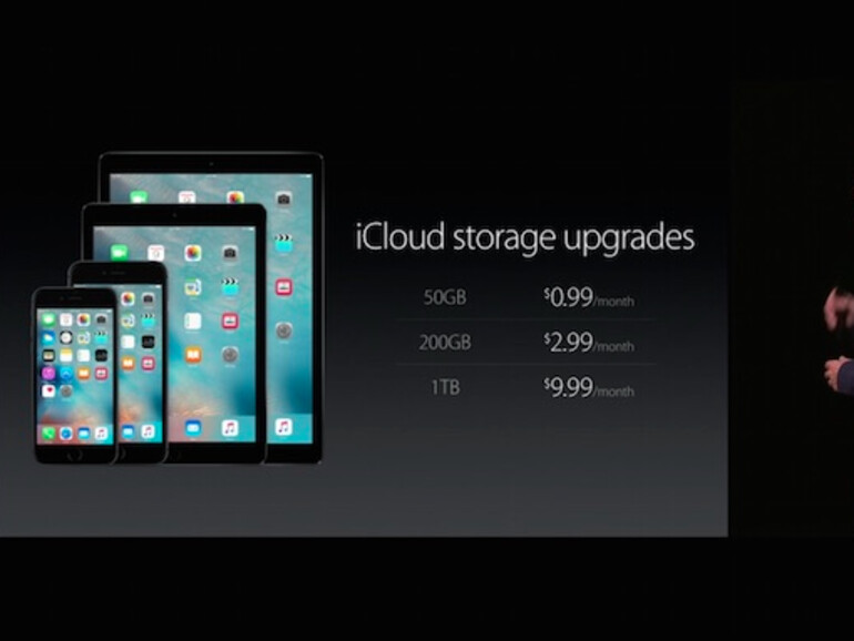 Apple hat im Rahmen der gestrigen Keynote neue Preise für iCloud-Speicherplatz bekannt gegeben.