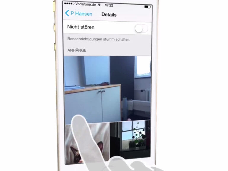 Sie können sich in iOS alle Bilder einer Konversation anzeigen lassen