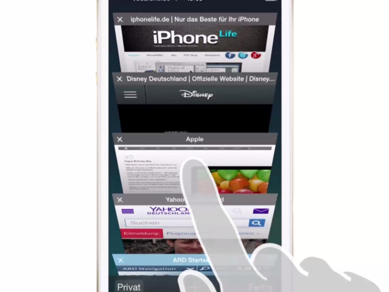 Die Safari-App besitzt einen Privat-Modus