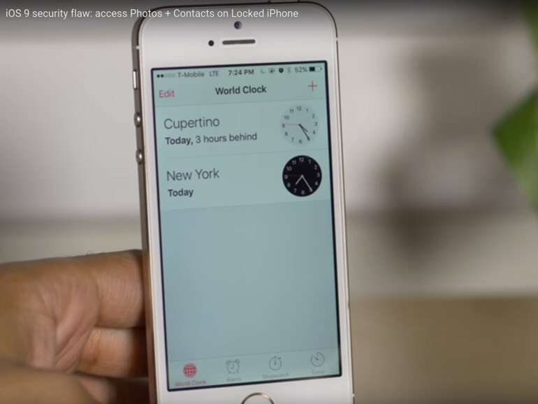Die Gerätesperre von iOS 9 lässt sich mit einem Hack umgehen