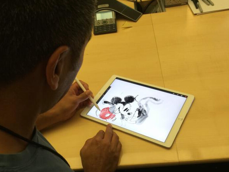 Hier wird der beliebtesten Zeichentrickfiguren erstmals auf dem iPad Pro gezeichnet