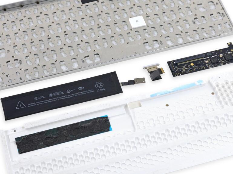 Akku-Kapazität des Magic Keyboard: 793 mAh