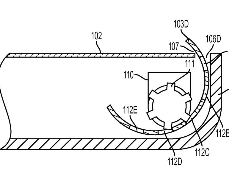 Der Mechanismus zum Ein- und Ausfahren der Stoßdämpfer.