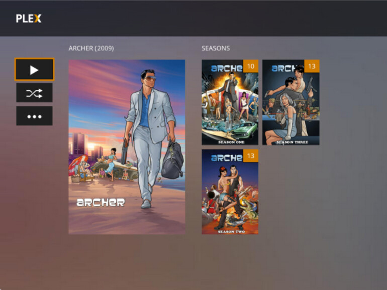 So könnte das Plex Media-Center für Apple TV aussehen