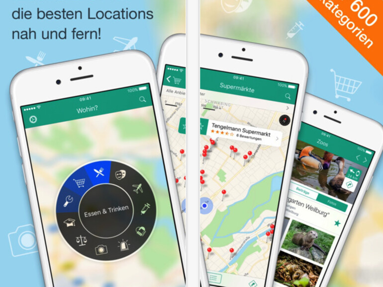 Die App Wohin? hat ein Update mit viele neuen Funktionen erhalten