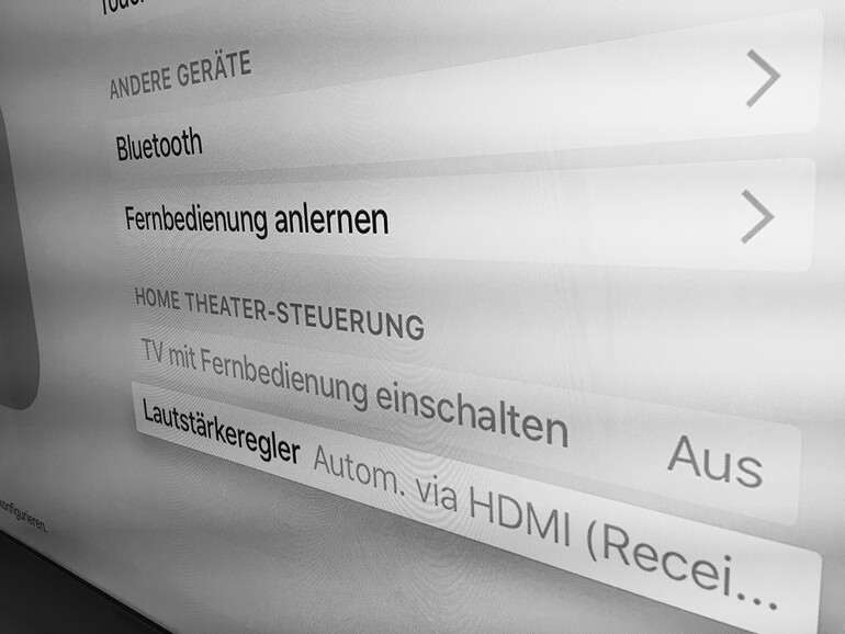 Hier können Sie Ihre Siri Remote anlernen
