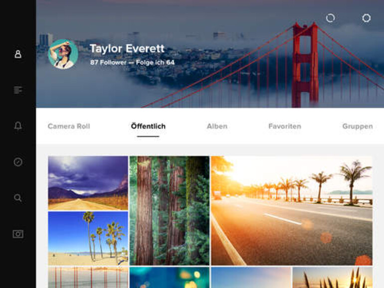 Flickr-App für das iPad