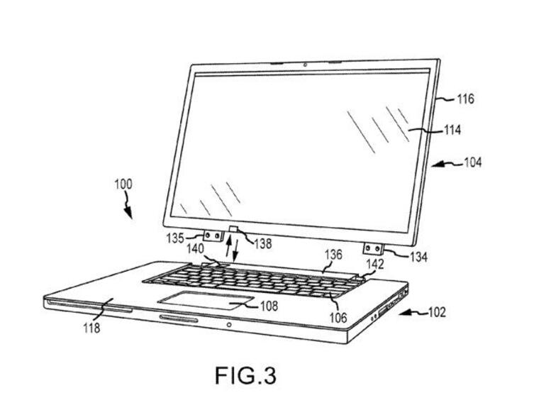 MacBook mit abnehmbarem Display aus der US-Patentschrift 9,176,536