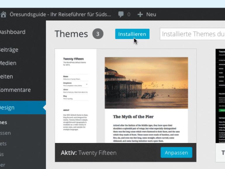 Wordpress Vorlagen und Layouts nutzen Mac Life