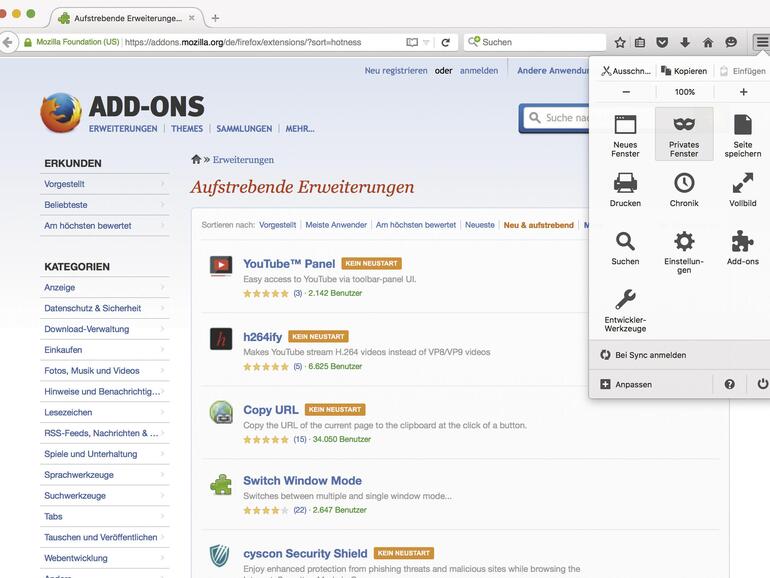 Firefox ist das einzige Open-Source-Projekt und kombiniert in der aktuellen Version gute Performance mit mehr Bedienkomfort.