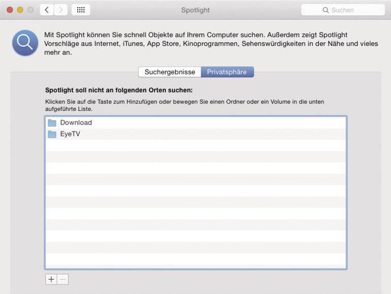 Schließe gezielt Verzeichnisse und Laufwerke von der Suche aus und verhindere, dass Dritte über die Suche Zugriff darauf bekommen.