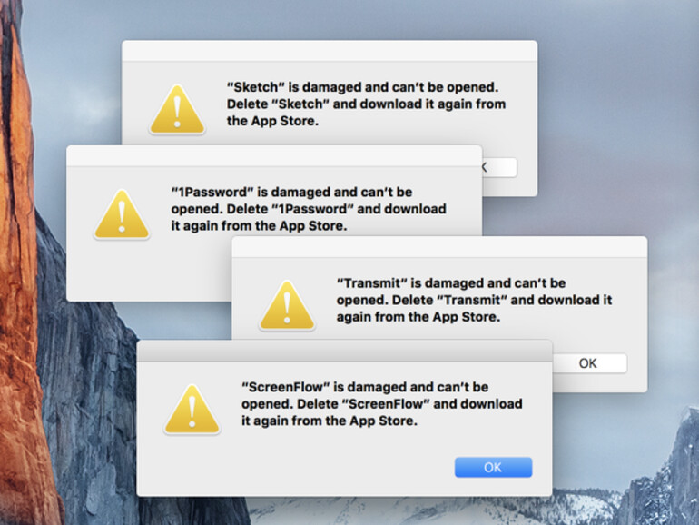 Probleme mit dem Mac App Store