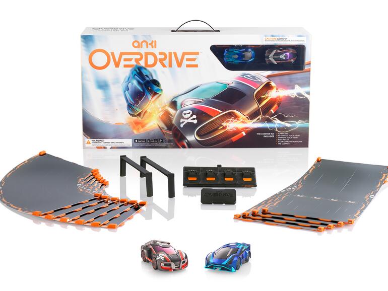 Der Inhalt des Starter-Kits bietet Material für acht verschiedene Streckenvarianten.