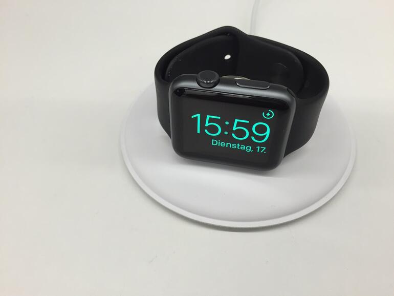 Das Apple Watch Dock im Wecker-Modus