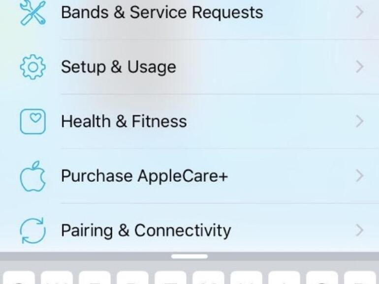 Support-App von Apple