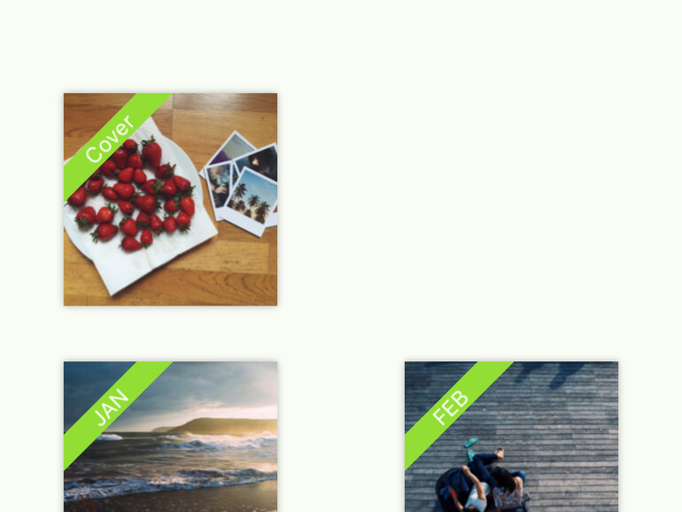 Die Bedienung der App ist denkbar einfach: Kalenderblatt auswählen, Bild hinzufügen. Fertig.