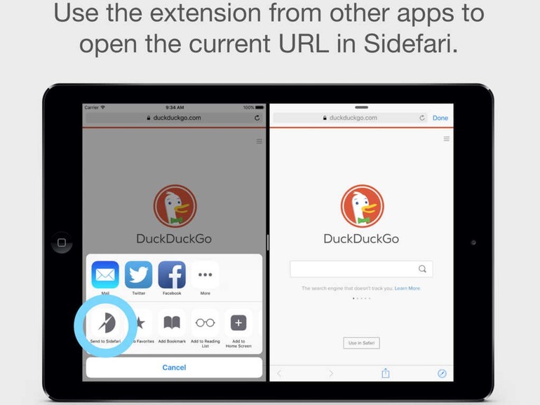Zwei SafariBrowserfenster nebeneinander in iOS 9 Mac Life