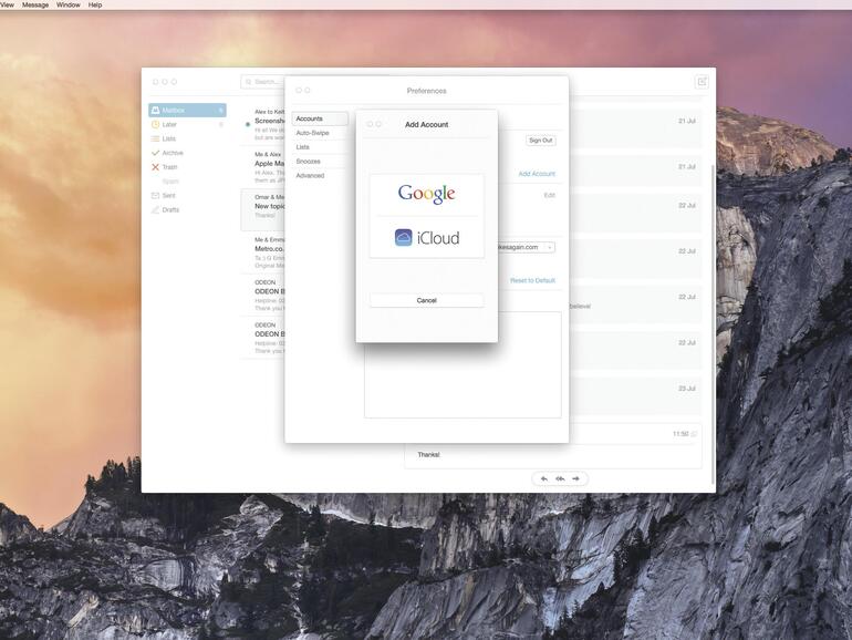 Mailbox, kostenfrei, mailboxapp.com