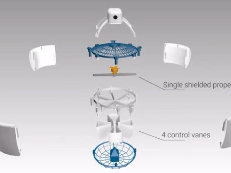 Fleye in Einzelteilen 