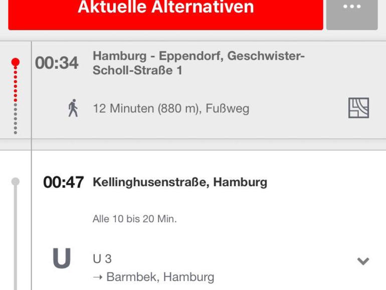der Tasche ziehen.