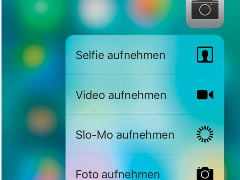Die Kamera-App bietet diverse Aufnahmefunktionen an.