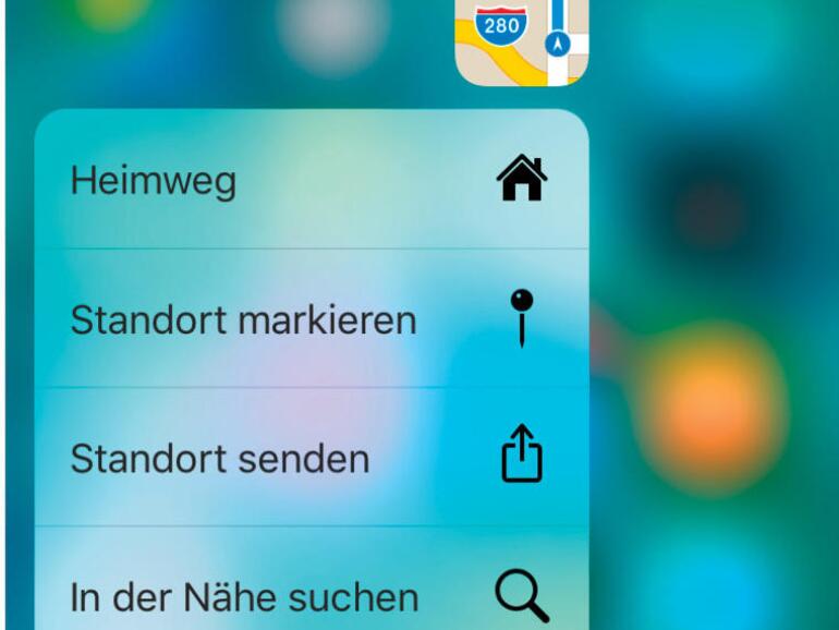 Karten kann schnell den Heimweg finden und deinen Ort versenden.