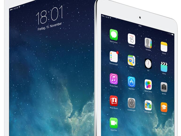 Trotz des Größenunterschiedes stellen iPad und iPad mini den gleichen Inhalt dar.