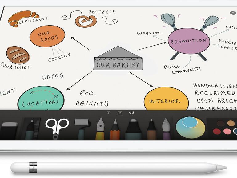 Der Apple Pencil funktioniert nur gemeinsam mit dem Multi-Touch-Display des iPad Pro.