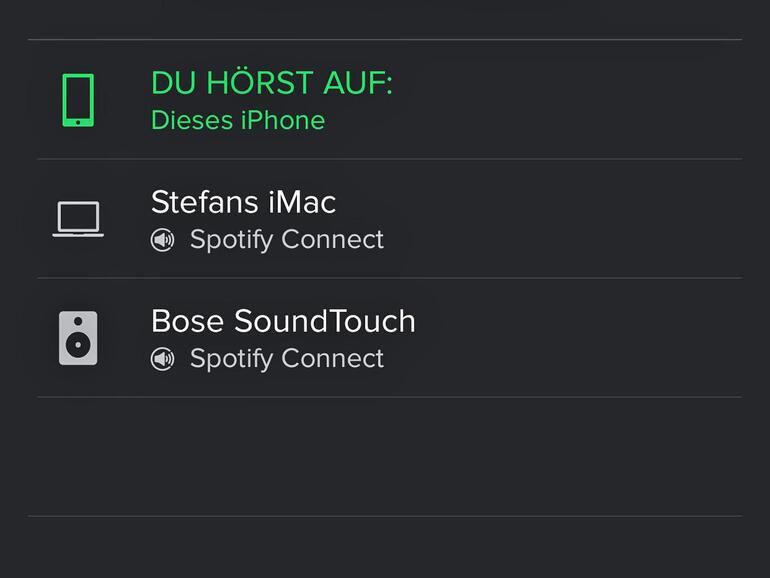 Spotify Connect verbindet den Dienst mit Lautsprechern. Unter 
http://spotifygear.com gibt es eine Liste kompatibler Geräte.