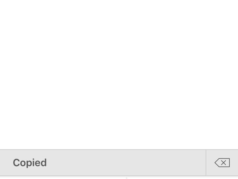 Auch das Bearbeiten von Einträgen ist möglich.
Die Copied-Tastatur erleichtert das Einfügen.