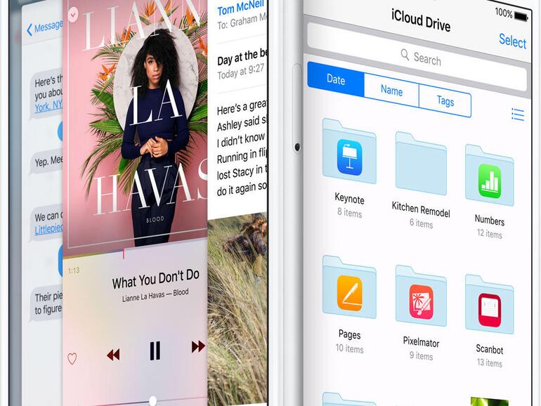 Alle iCloud-Features lassen sich nur mit einem iOS-9-fähigen iPhone nutzen.