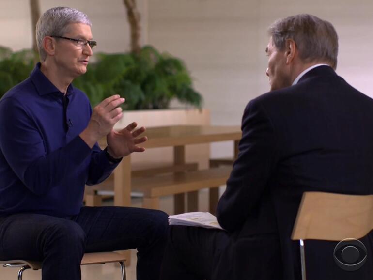 Tim Cook im Gespräch mit Charlie Rose