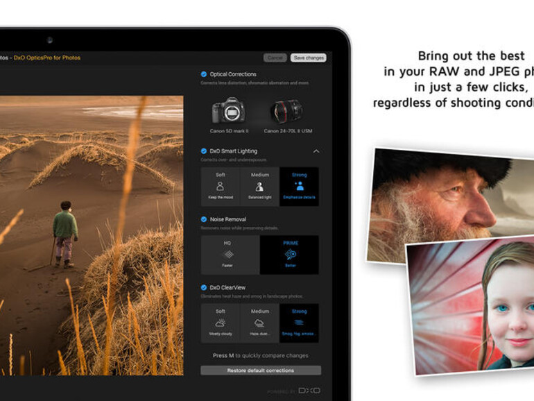 DxO Optics Pro für Apple Fotos