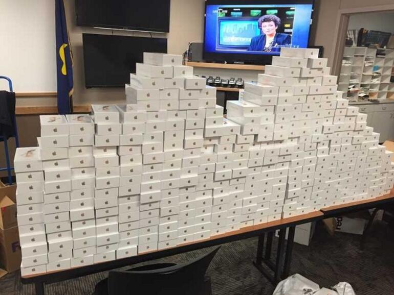 Sichergestellte iPhones