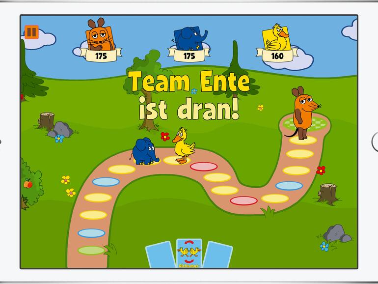 Den Spielplan gibt es in drei verschiedenen Größen. Hier siehst du die kleine Version.