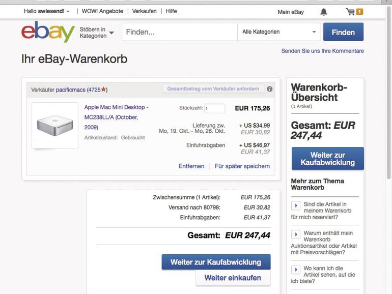 Einkäufe im Ausland wirken oft verlockend, die hohen Kosten für Zoll und Versand sorgen aber für hohe zusätzliche Ausgaben.