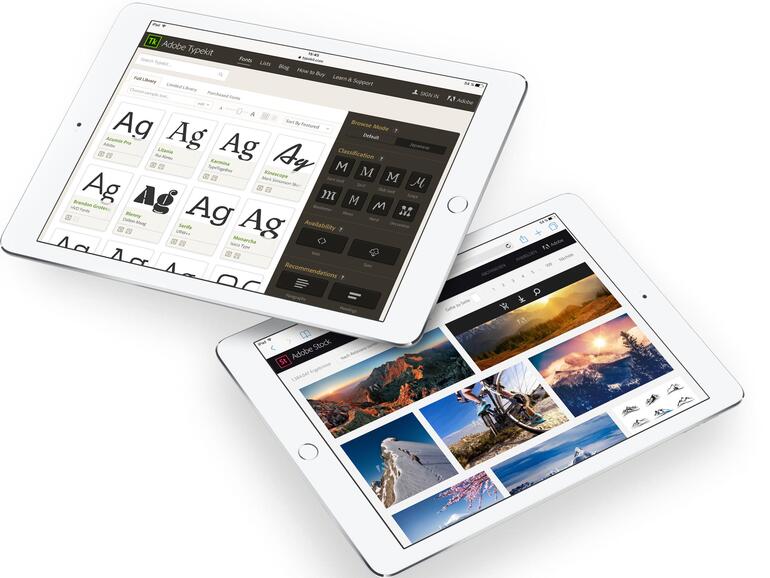 Der Stock-Fotodienst Adobe Stock ist direkt an Mobile Apps wie Comp angebunden und liefert Bildmaterial zum Layouten – auch unterwegs.