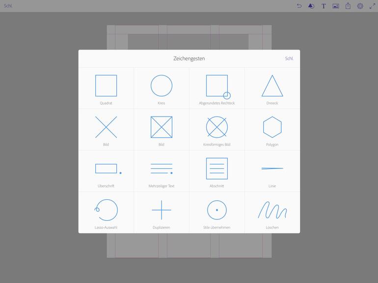 Formen zeichnen: Comp CC übersetzt Skizzen in perfekte Formen und Rahmen.