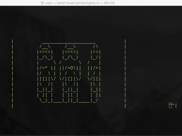 Star Wars im ASCII-Format.