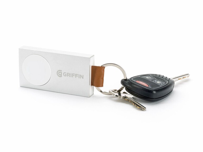 Passt auch an den Schlüsselbund - Griffins Travel Power Bank für die Apple Watch