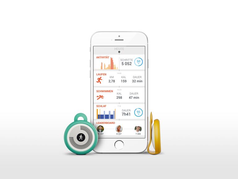 „Withings Go“ ist mit einem E-Ink-Display ausgestattet und zählt unter anderem die Schritte.