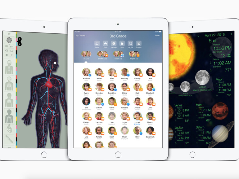 Klassenraum-Verwaltung und Multi-User-Funktionen halten mit iOS 9.3 Einzug